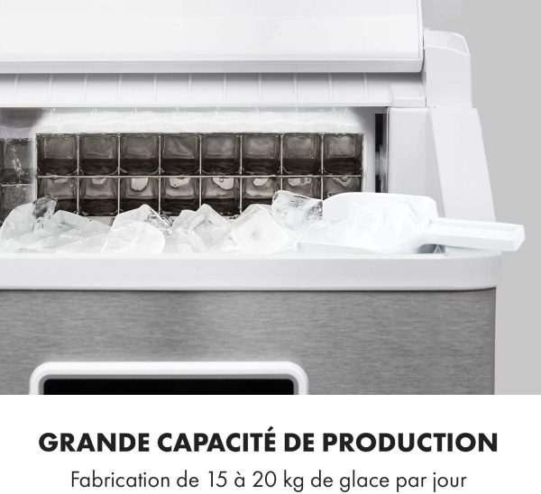 Clearcube LCD Ice Cube Machine Clear Ice 15-20kg / 24h Blanc - Glaçon